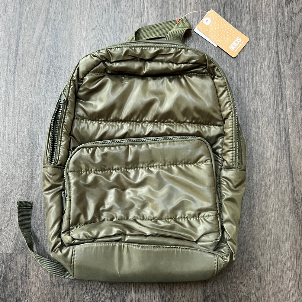 Olive Green Kids Backpack